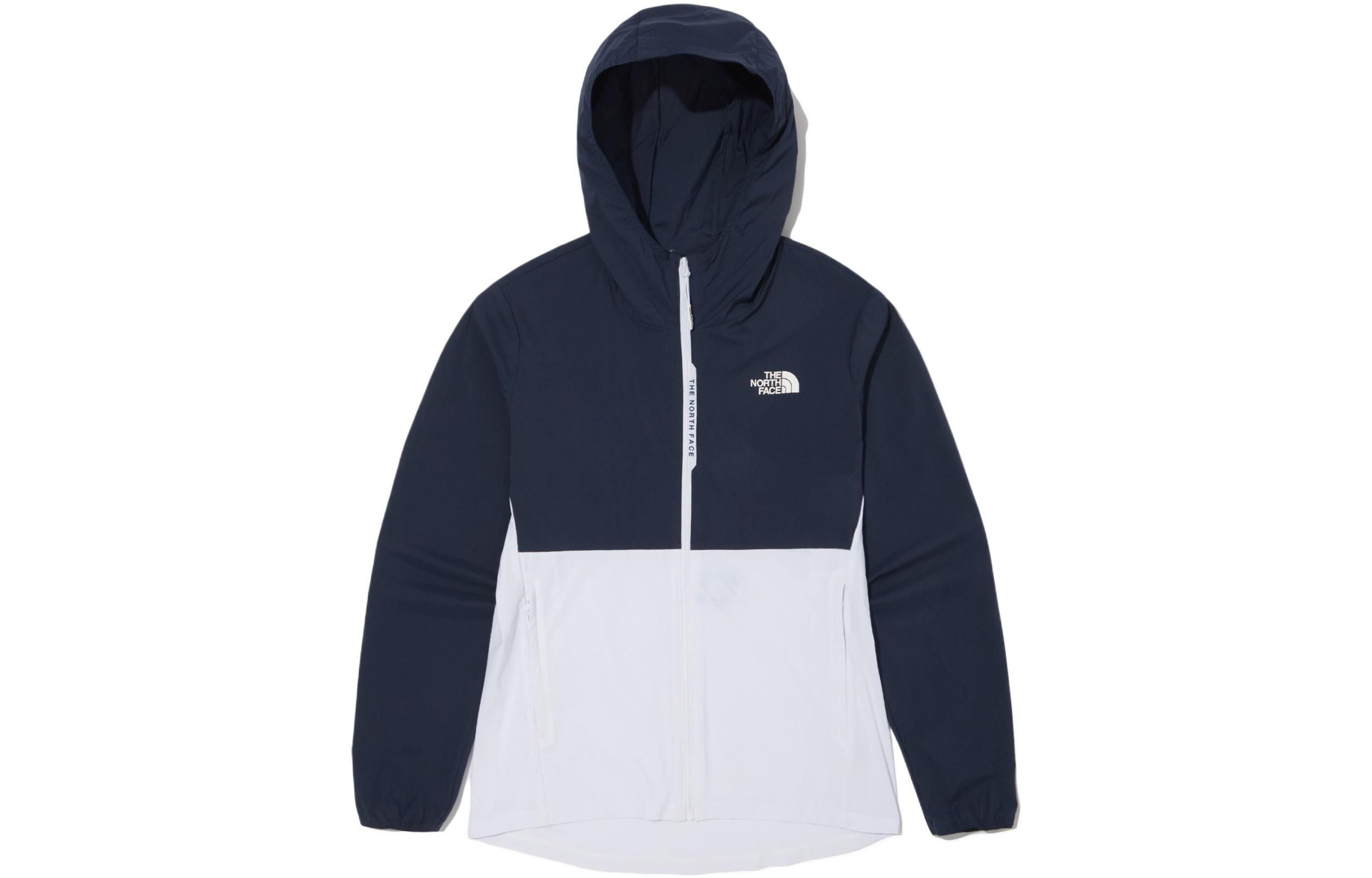 TNF Colorblock Logo Hooded Jacket Men’s Ink Blue NJ5JN03K