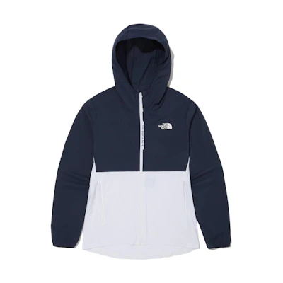 TNF Colorblock Logo Hooded Jacket Men’s Ink Blue NJ5JN03K