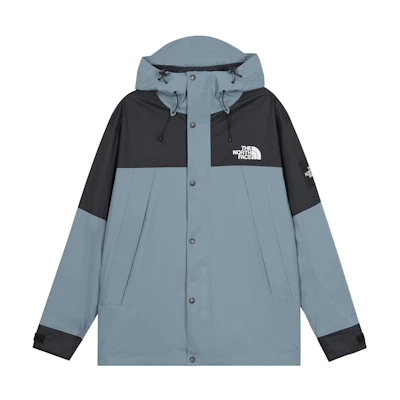TNF Colorblock Logo Hooded Jacket Navy Unisex Outdoor Style NI2HQ02L