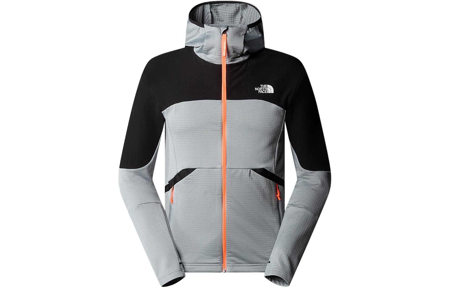 TNF Colorblock Logo Hoodie Jacket - Gray NF0A859S-K1C