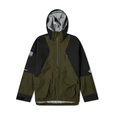 TNF Colorblock Logo Hoodie Jacket Deep Green NF0A87UER-0U1