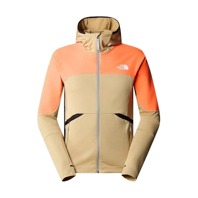 TNF Colorblock Logo Hoodie Jacket in Khaki NF0A859S-Z0O