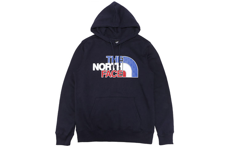 TNF Colorblock Logo Hoodie Navy Blue NF0A532E-RG1