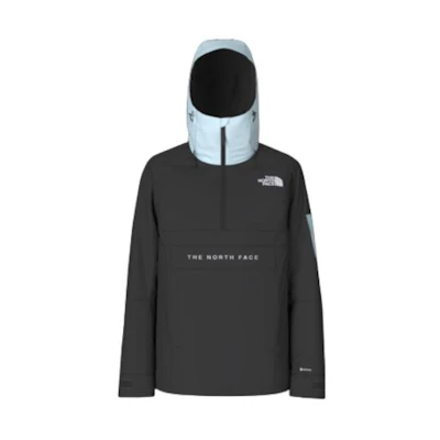 TNF Colorblock Logo Print Black Hooded Jacket NF0A82V7-KIF