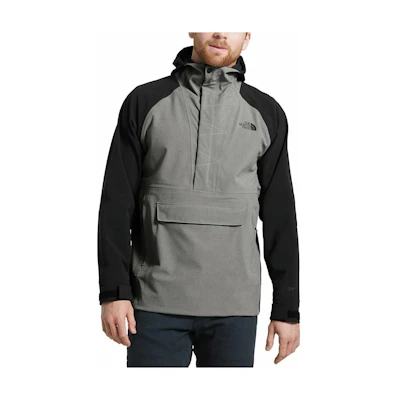 TNF Colorblock Logo Print Half-Zip Hoodie Jacket Grey NF0A3MIL-GVD