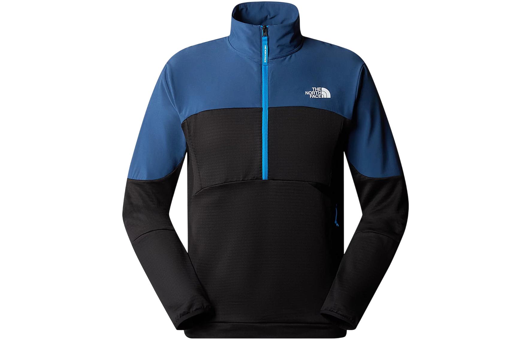 TNF Colorblock Logo Print Half-Zip Pullover Jacket Blue NF0A859T-TJV