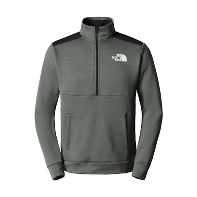 TNF Colorblock Logo Print High-Neck Sweatshirt Jacket Green Men’s NF0A7ZAK-RM9
