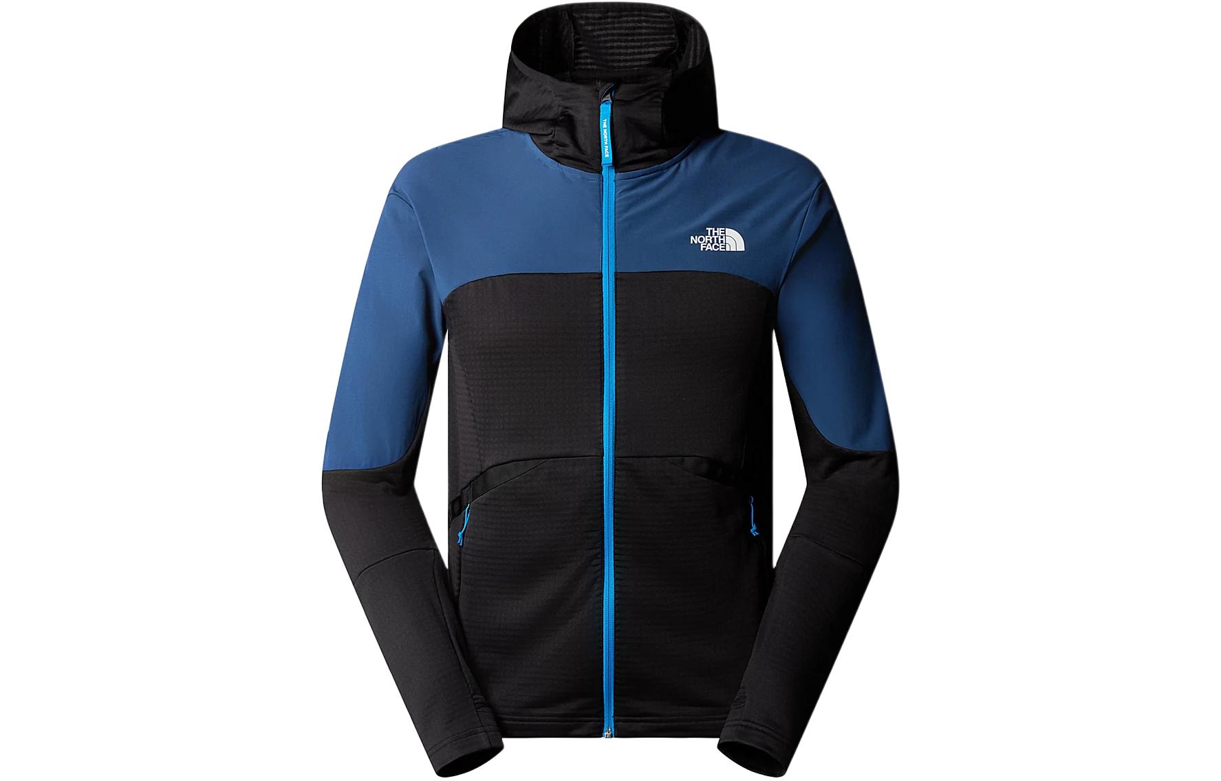 TNF Colorblock Logo Print Hooded Jacket - Blue NF0A859S-TJV