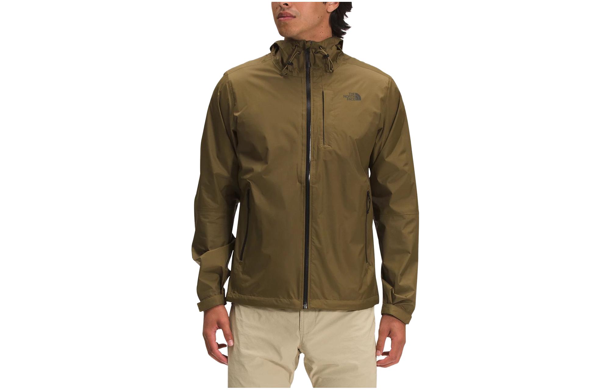 TNF Colorblock Logo Print Hooded Jacket Olive Green NF0A7QAW-37U 圖 2