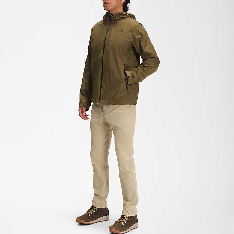 TNF Colorblock Logo Print Hooded Jacket Olive Green NF0A7QAW-37U 圖 4