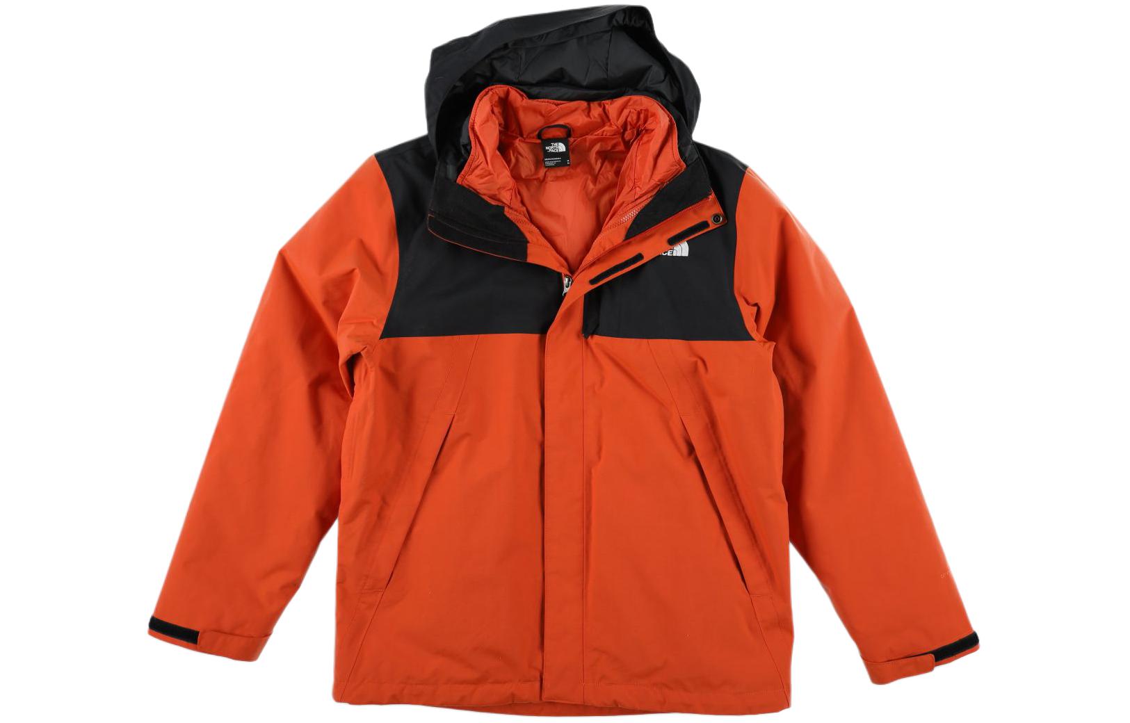 TNF Colorblock Logo Print Windbreaker Jacket NF0A52AN-EMJ
