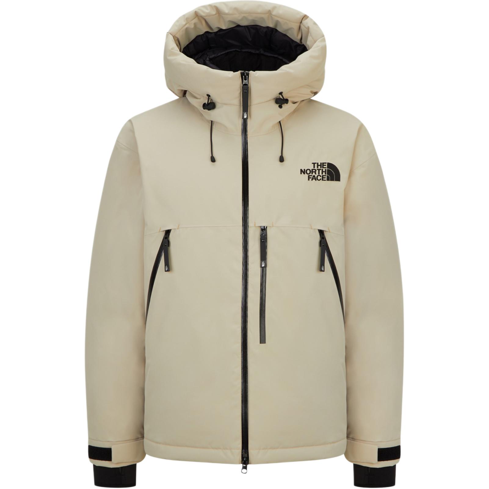 The North Face Colorblock Logo Puffer Jacket Beige NJ1DQ52D