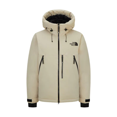 TNF Colorblock Logo Puffer Jacket Beige NJ1DQ52D