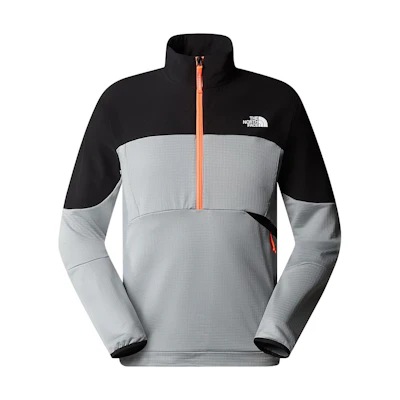 TNF Colorblock Logo Quarter-Zip Pullover Jacket Gray NF0A859T-K1C