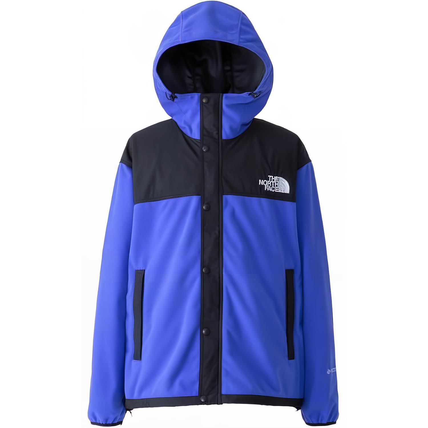 TNF Colorblock Logo Zip Hoodie Jacket Unisex - Dark Blue NP22436SO