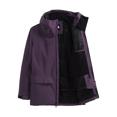 TNF Colorblock Logo Zip Jacket in Purple NF0A4QWX-374