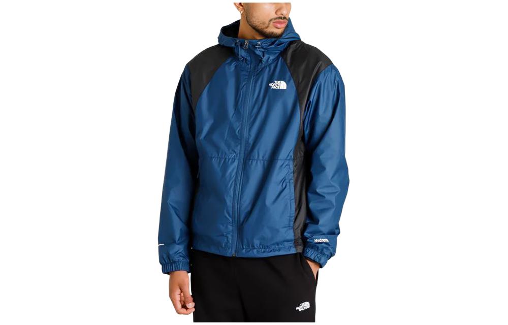 TNF Colorblock Outdoor Full-Zip Hoodie Jacket - Navy Blue NF0A5J5G-HDC