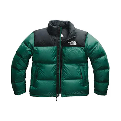 TNF Colorblock Packable Down Puffer 700 - Unisex Green Winter Jacket NF0A3C8D-N3P