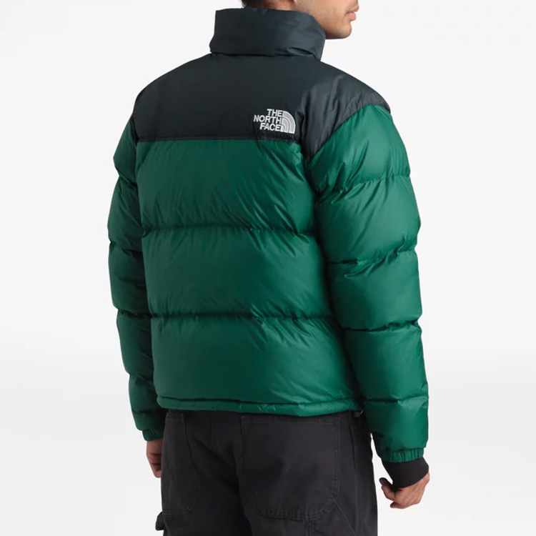TNF Colorblock Packable Down Puffer 700 - Unisex Green Winter Jacket NF0A3C8D-N3P 圖 5