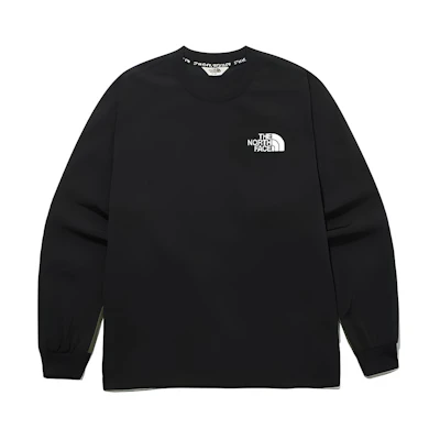 TNF Colorblock Pullover Crewneck Sweatshirt Unisex Black NM5MM04J