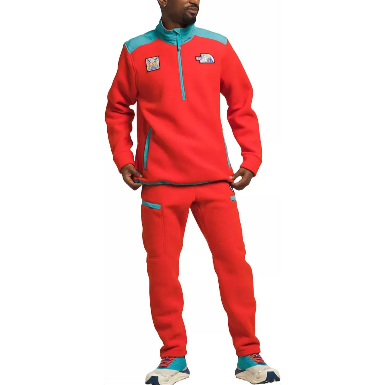 TNF Colorblock Pullover Sweatshirt Men’s Red Long Sleeve NF0A7UJ8-OW7 圖 5