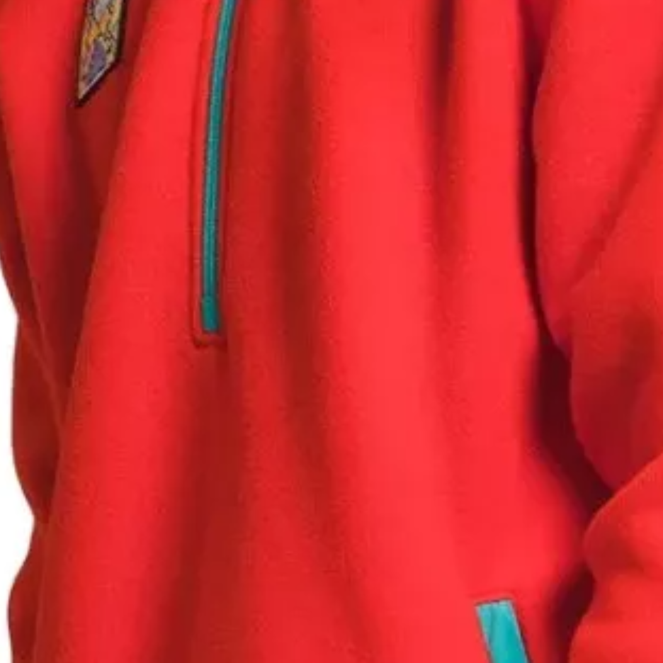 TNF Colorblock Pullover Sweatshirt Men’s Red Long Sleeve NF0A7UJ8-OW7 圖 6