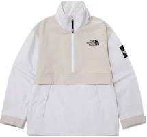 The North Face Colorblock Retro Half-Zip Logo Jacket - Cream NA3BN50L The North Face Colorblock Retro Half-Zip Logo Jacket - Cream NA3BN50L