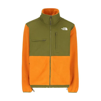 TNF Colorblock Retro Zip-Up Jacket Orange - Long Sleeve NF0A86ZUR-O21