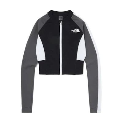 TNF Colorblock Short Zip Jacket Black Unisex NJ5JQ02K