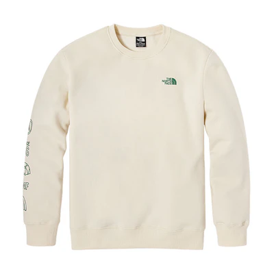 TNF Colorblock Small Logo Crewneck Sweatshirt Couple Style Off-White NF0A7W8N-N3N