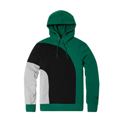 TNF Colorblock Soft Knit Outdoor Sweatshirt Green Unisex Couples' Style 4NER-NL1