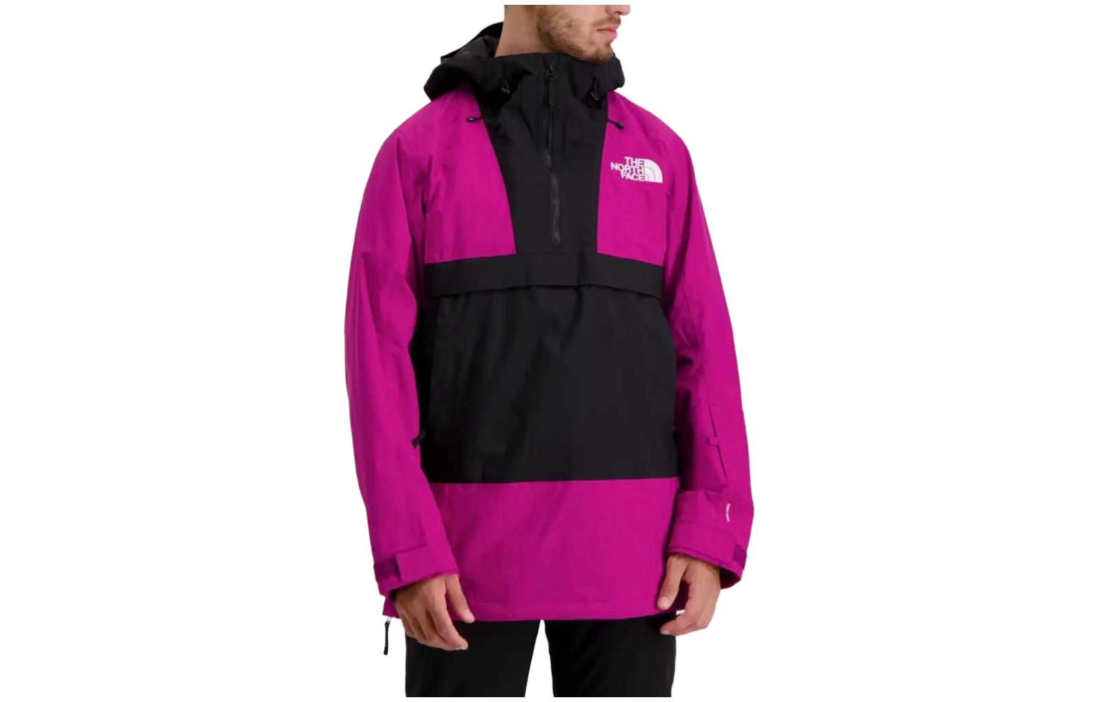 TNF Colorblock Waterproof Half-Zip Fleece Jacket Purple NF0A4QXE-1A9
