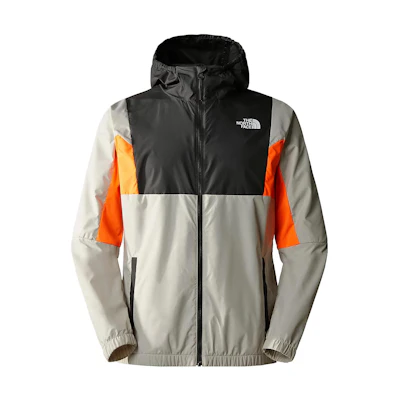 TNF Colorblock Waterproof Hooded Jacket Asphalt Gray - NF0A855K-OTL