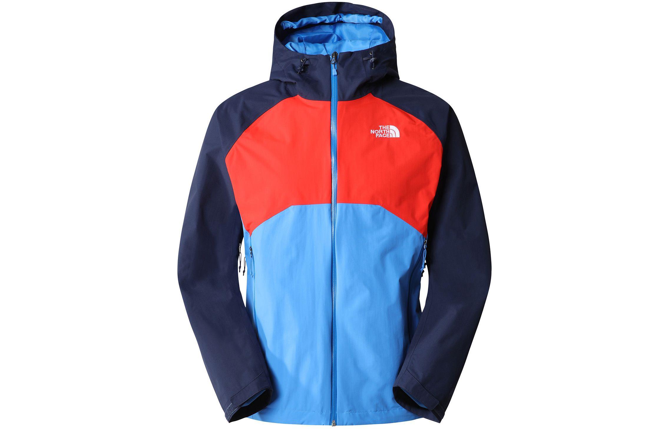 TNF Colorblock Waterproof Jacket Blue/Red Unisex NF00CMH9-IM5