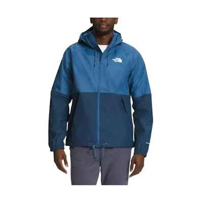 TNF Colorblock Waterproof Logo Print Hooded Jacket NF0A7QF3-7U6