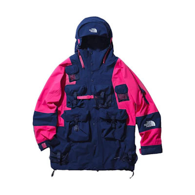 TNF Colorblock Waterproof Windbreaker Jacket Unisex Blue NF0A49C3-N8E