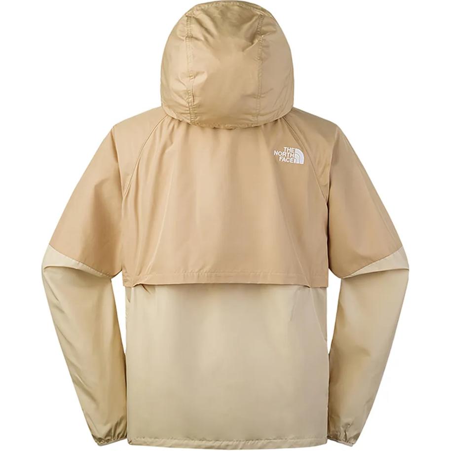 TNF Colorblock Windproof Hooded Jacket Gravel Beige NF0A81PO-QK7 圖 3