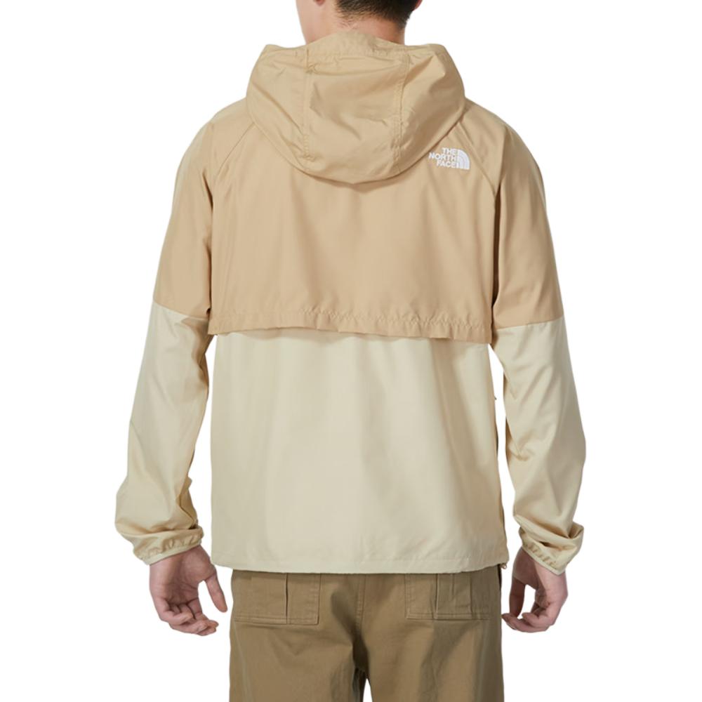 TNF Colorblock Windproof Hooded Jacket Gravel Beige NF0A81PO-QK7 圖 6