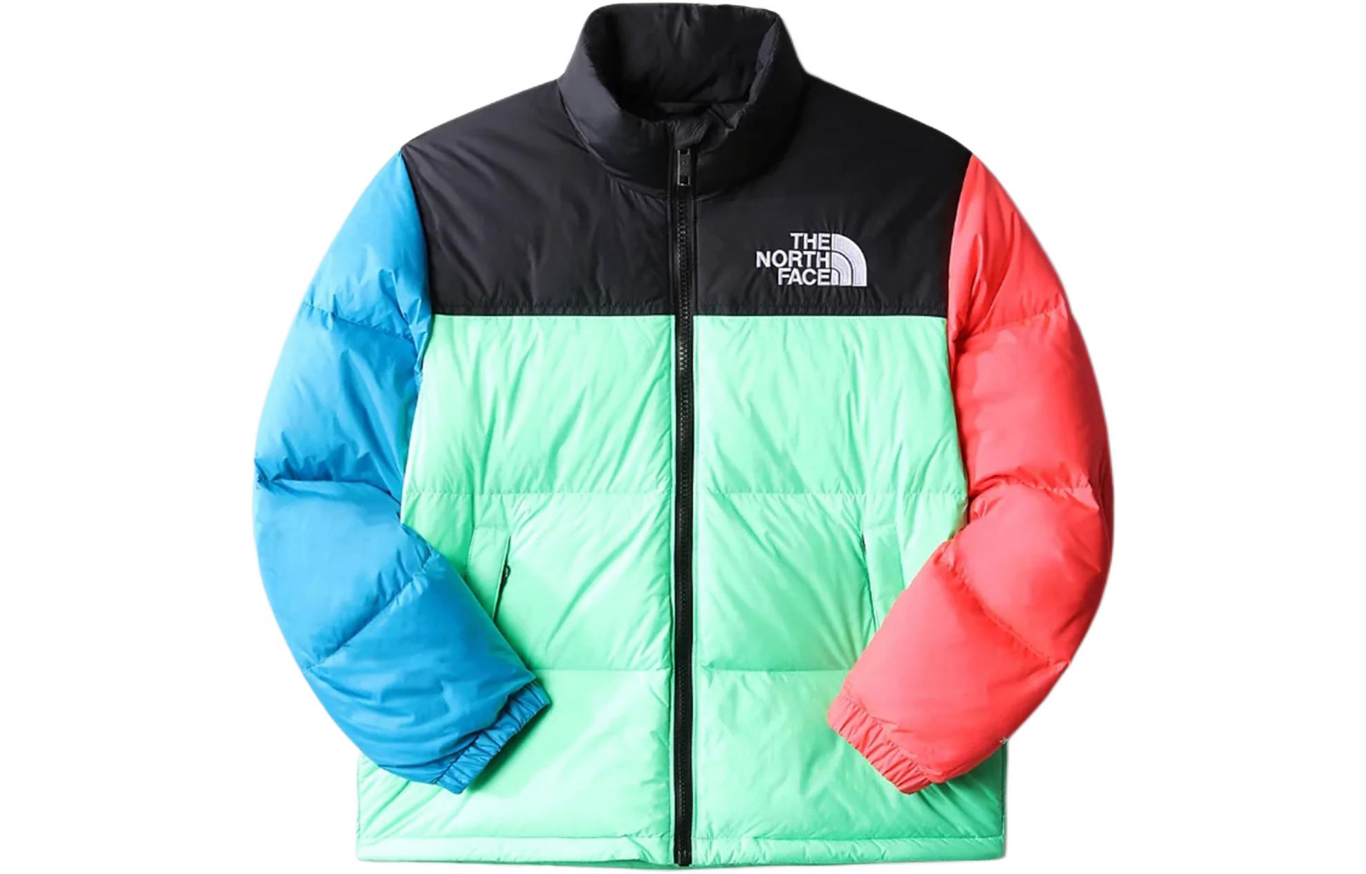 TNF Colorblock Zip-Up Down Jacket Unisex - Multicolor NF0A7WQO-8YK1