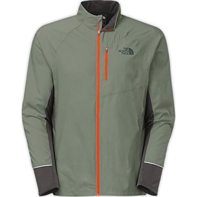 TNF Colorblock Zip-Up Jacket Green POIZON240806558