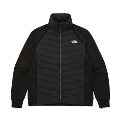 TNF Colorblock Zip-Up Puffer Jacket Black NJ3NP65A