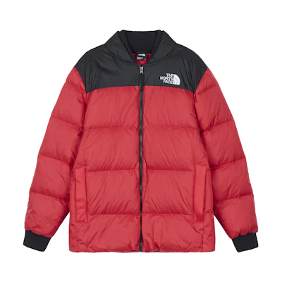 TNF Colorblock Zip-Up Straight Collar Jacket Red NF0A5ITG682