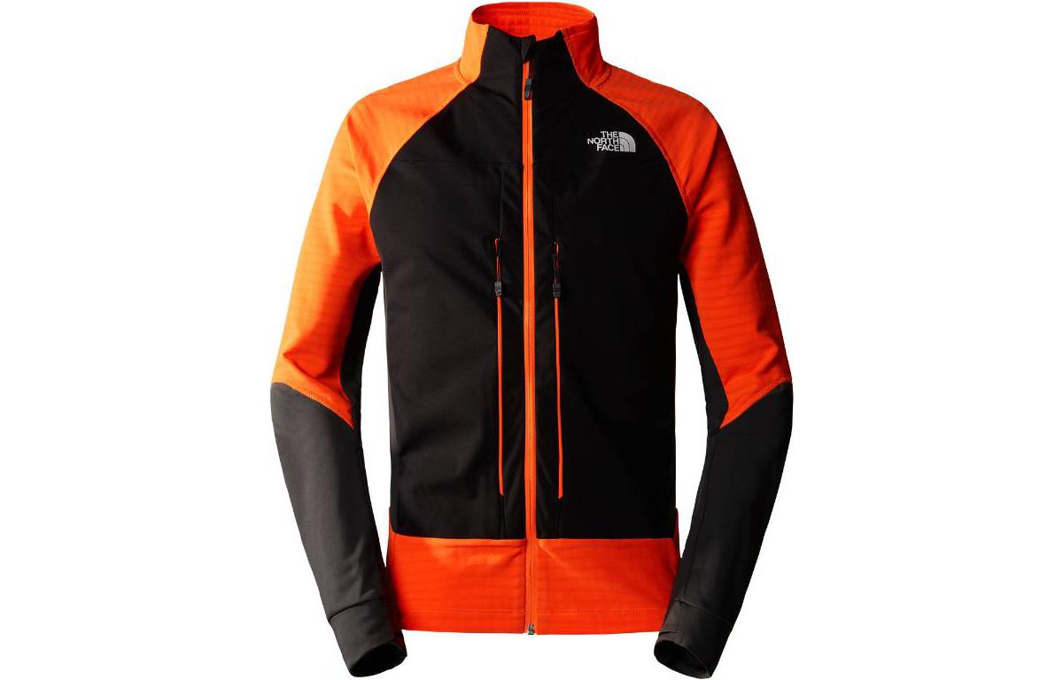 TNF Colorblock Zip-Up Windbreaker Jacket Orange NF0A7Z8K-O18