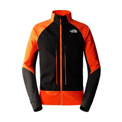 TNF Colorblock Zip-Up Windbreaker Jacket Orange NF0A7Z8K-O18