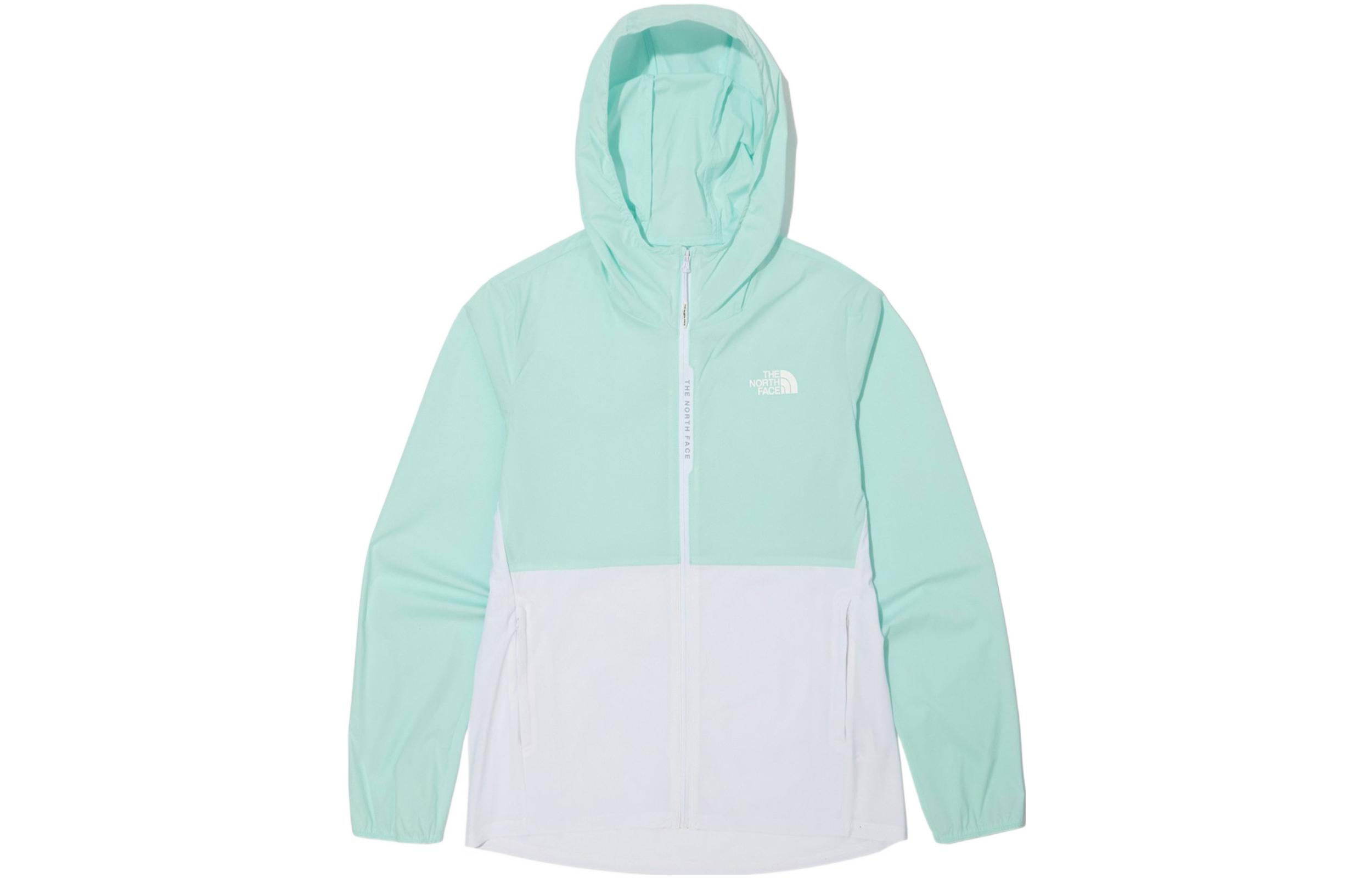 TNF Colorblock Zip Hoodie Jacket Green NJ5JN03L