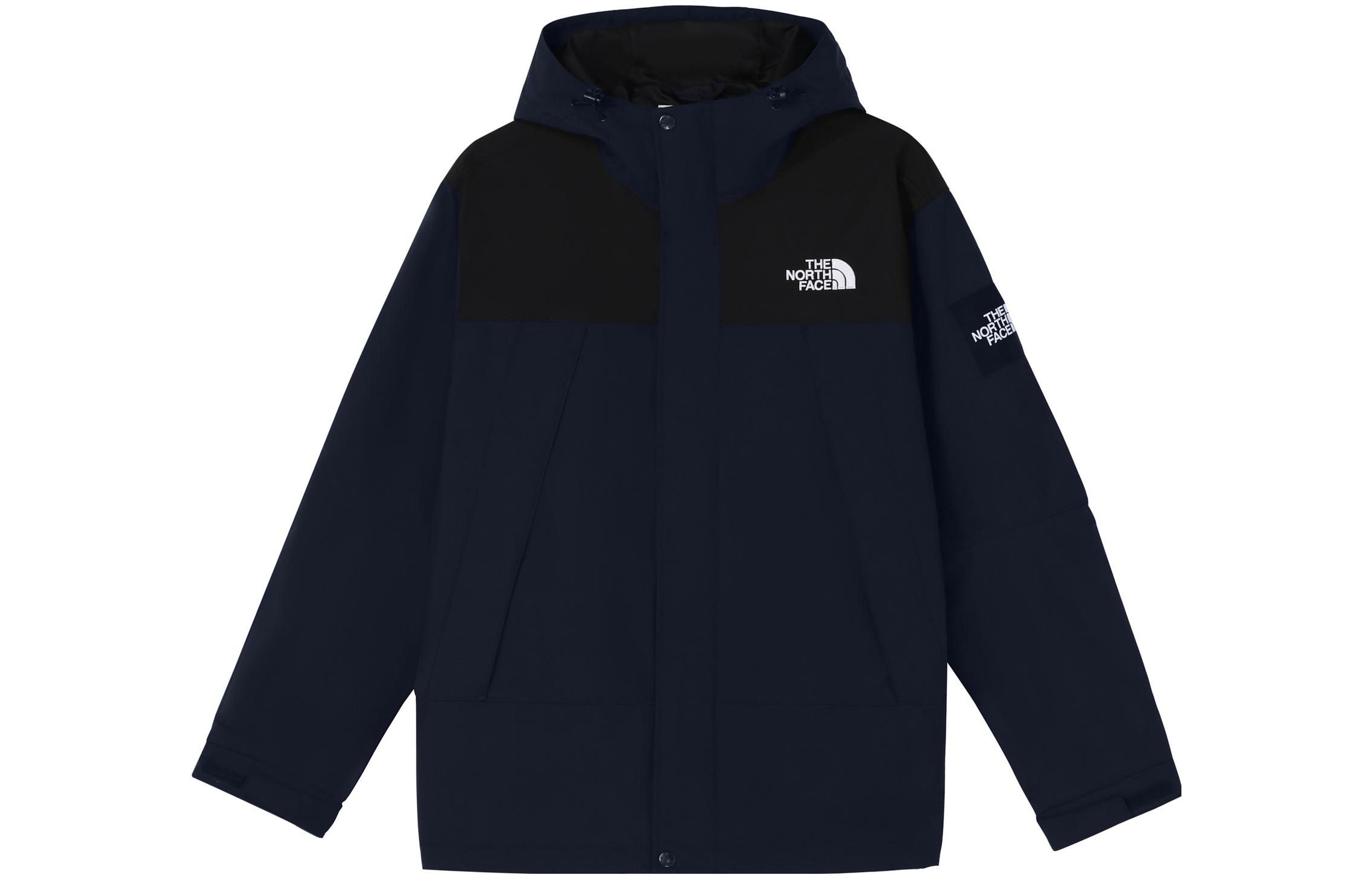 TNF Colorblock Zip Hoodie Jacket Unisex - Dark Blue NJ3BN61M