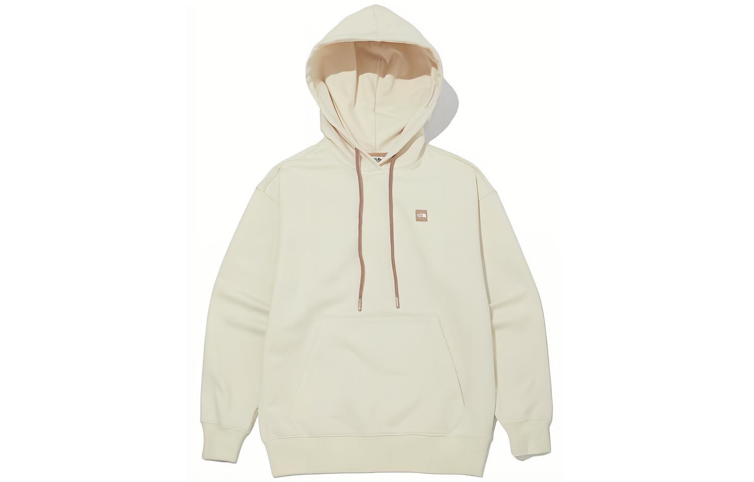 TNF Comfy Logo Embroidered Pullover Hoodie White NM5PN01K