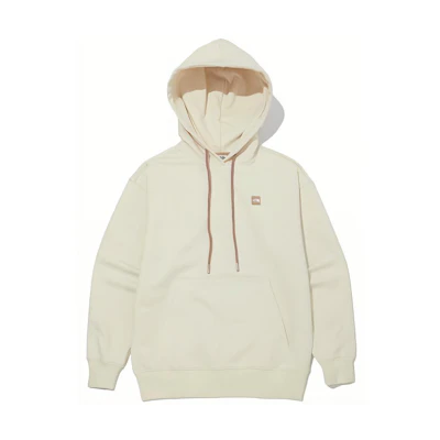 TNF Comfy Logo Embroidered Pullover Hoodie White NM5PN01K