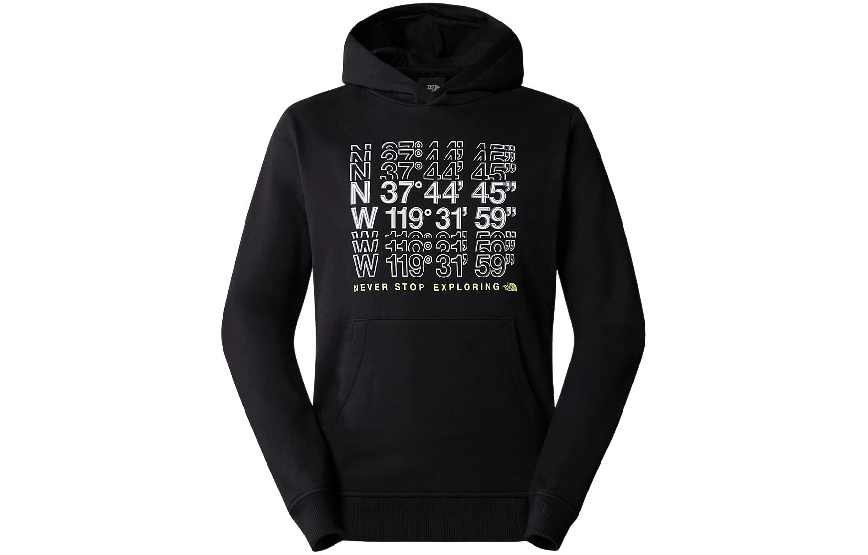 TNF Coordinates Hoodie Black Pullover NF0A87EA-JK3