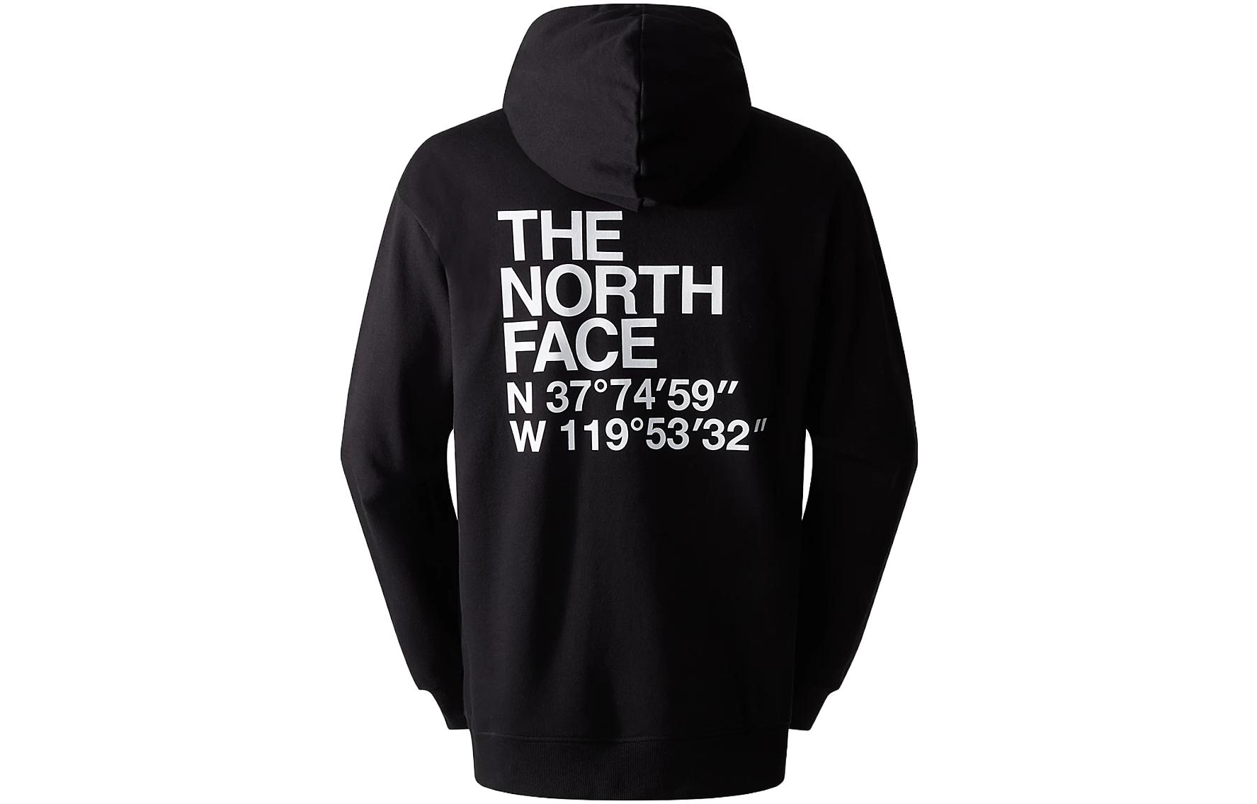 TNF Coordinates Hoodie Black Vintage Pullover Sweatshirt NF0A853Z-JK3